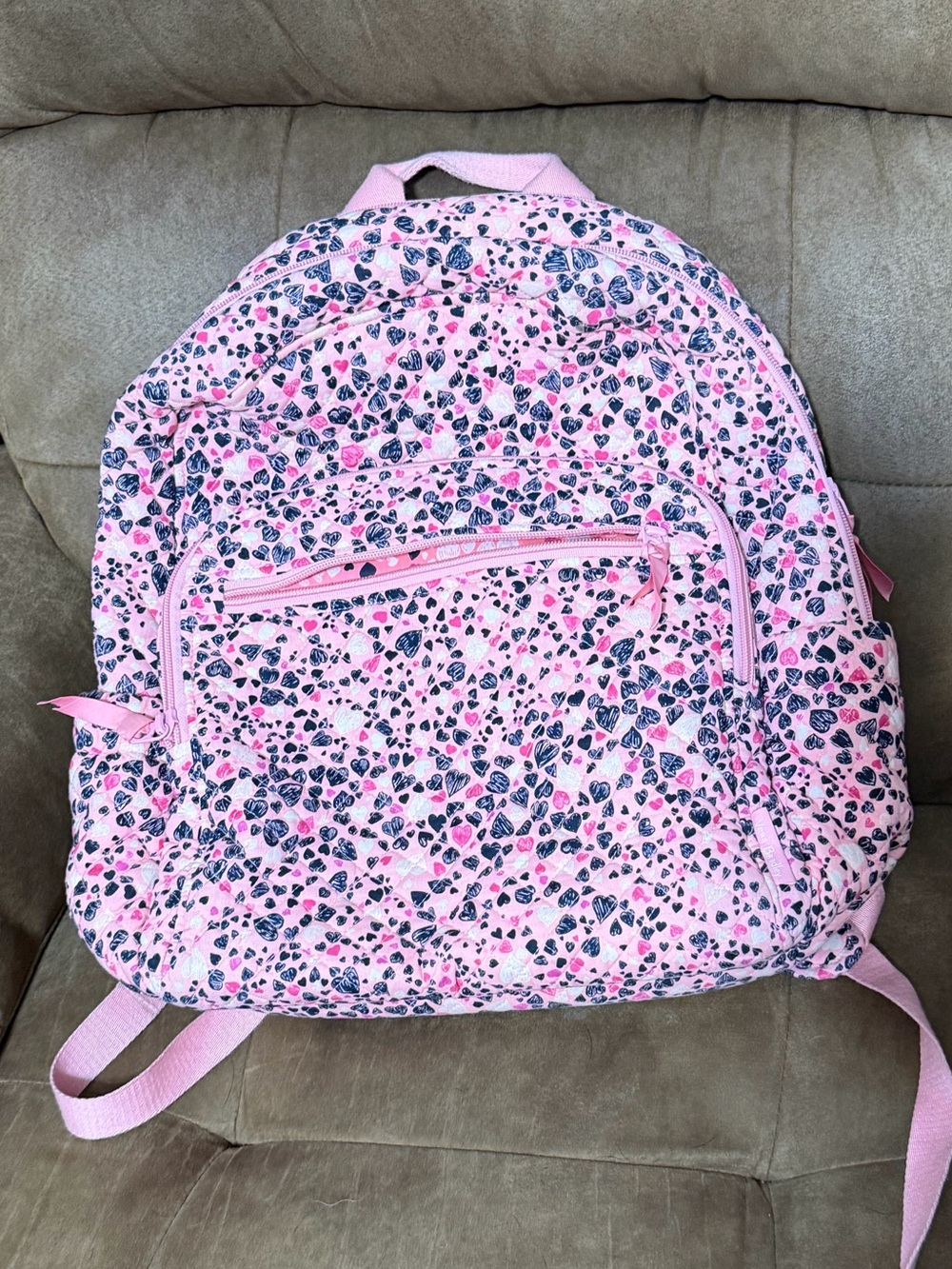 Vera Bradley XL Campus Backpack Hearts